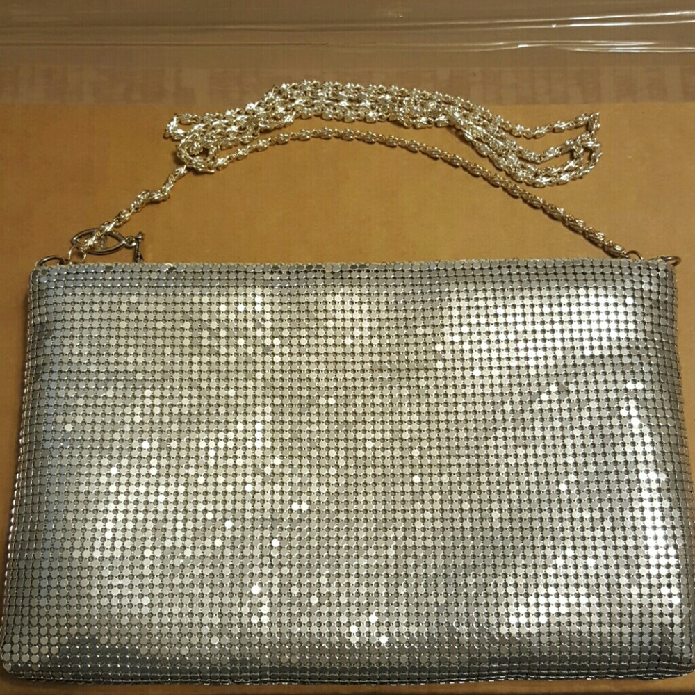 Borghese silver mesh evening bag